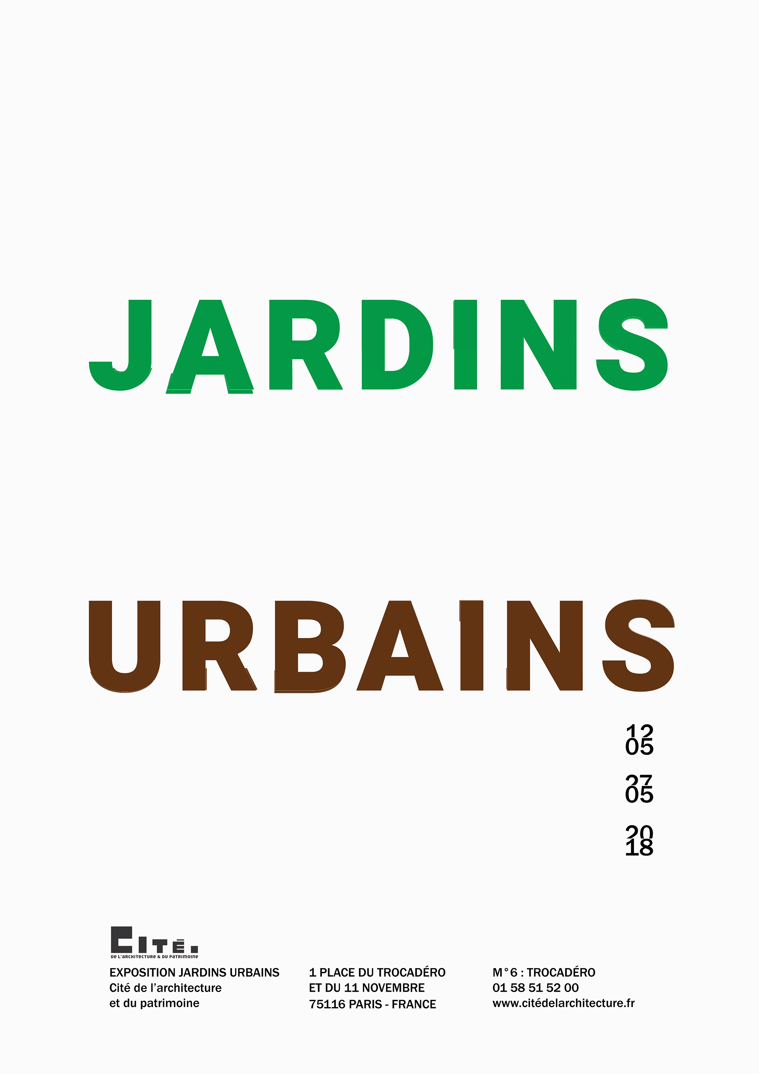 affiche jardins urbains animée